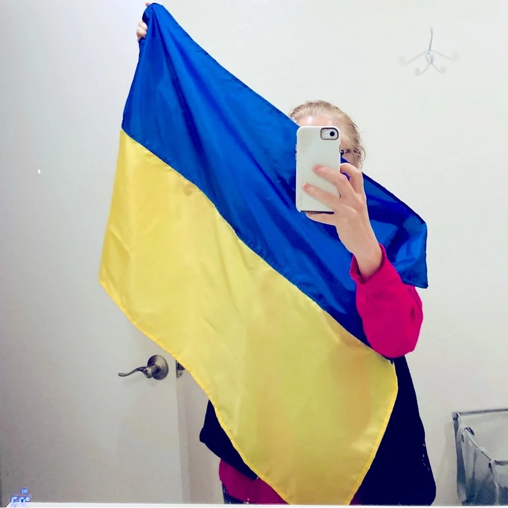 *Ukraine Relief Fundraiser! Large Ukrainian flag